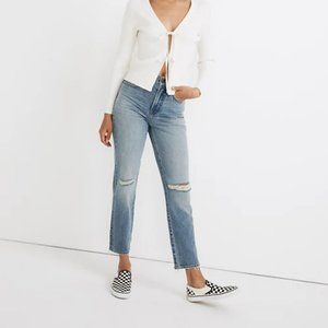 Madewell Medium Wash Blue Denim Distressed The Perfect Vintage Jean Women's 28